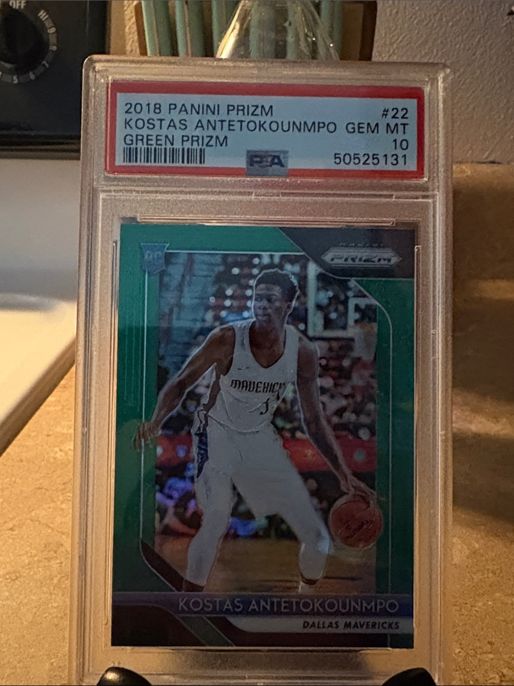 Panini Green Prizm Kostas Antetokounmpo Basketball Card